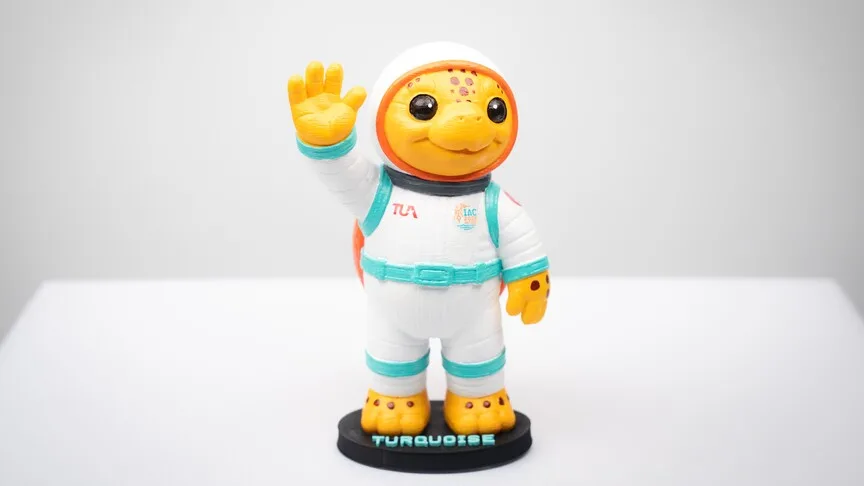 Uzay Kongresi'nin maskotu caretta caretta Turquoise, rekortmen patentiyle davetlileri karşılayacak