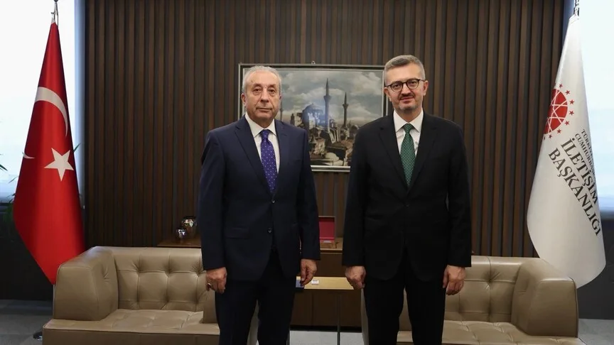 İletişim Başkanı Duran, Tarım ve Gıda Politikaları Kurulu Üyesi Eker ile görüştü