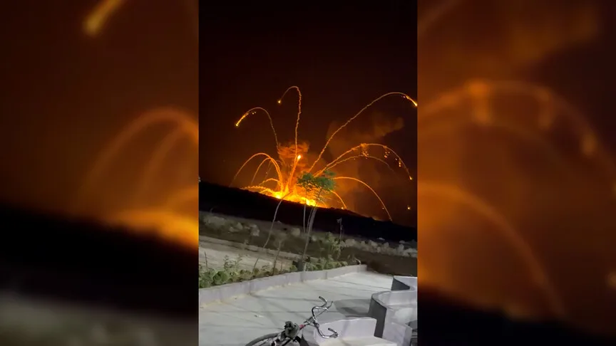 Halep'in güneybatı kırsalında şiddetli patlama sesleri duyuldu