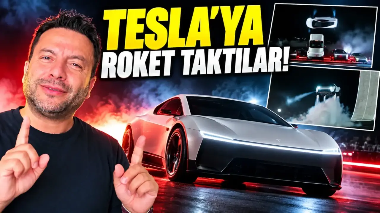 Tesla Uçan Otomobilini Duyurdu! 0-100 km/s 0.8 Saniye: Yeni Roadster SpaceX İle Çıldırdı!