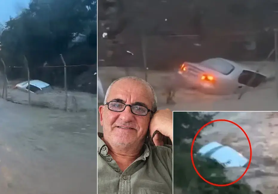 Sarıyer'de sel sularında aracı böyle sürüklenmiş. "İçinde adam var"