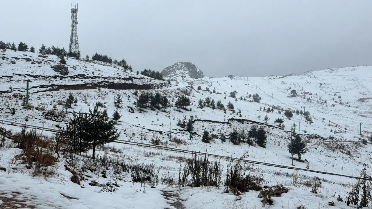 Bolu ve Manisa'ya kar yağdı